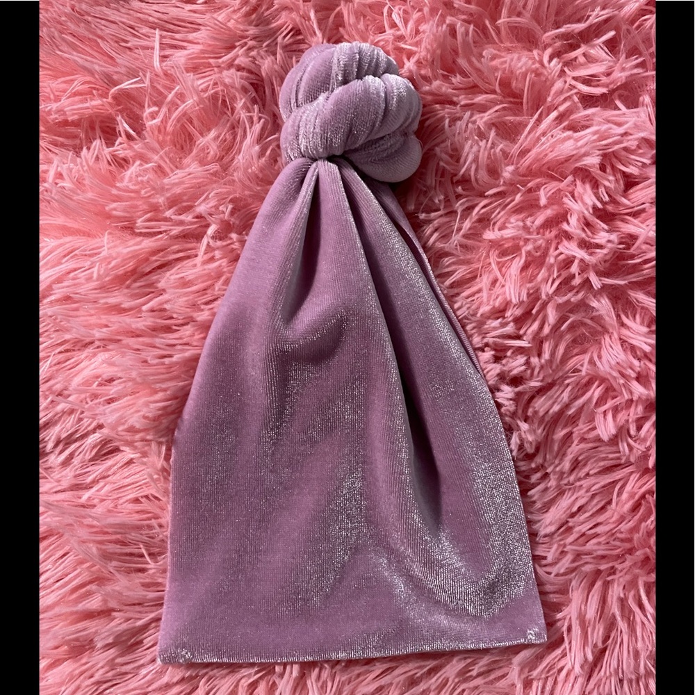 Lavender Velvet Topknot